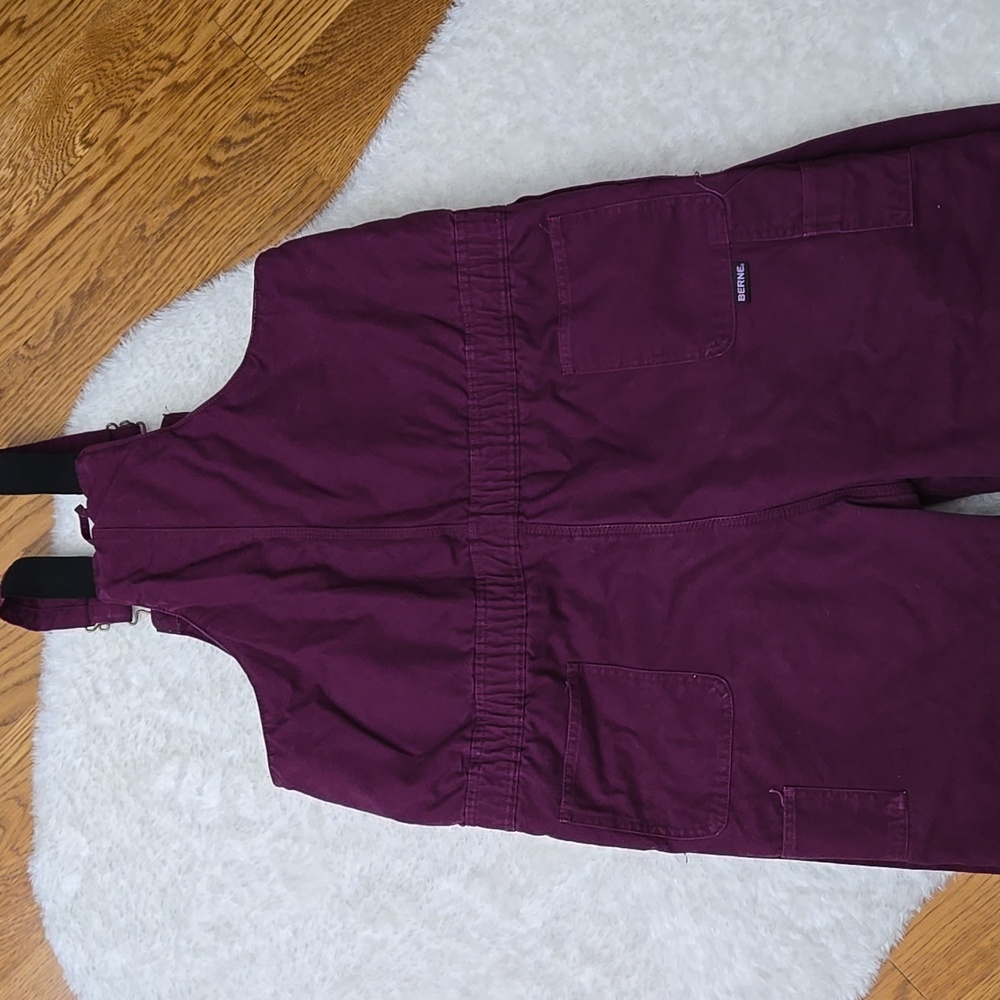 Berne Purple Insulated Snow Bibs, Youth Size Extra Large - Picture 12 of 13